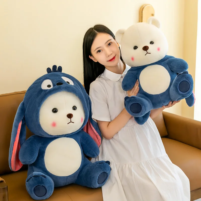 28-40cm Kawaii Strawberry Teddy Tales Plush Toy Cute Anime TeddyTales Bear Stuffed Animal Cartoon Girl Gift for Kid Room Decor