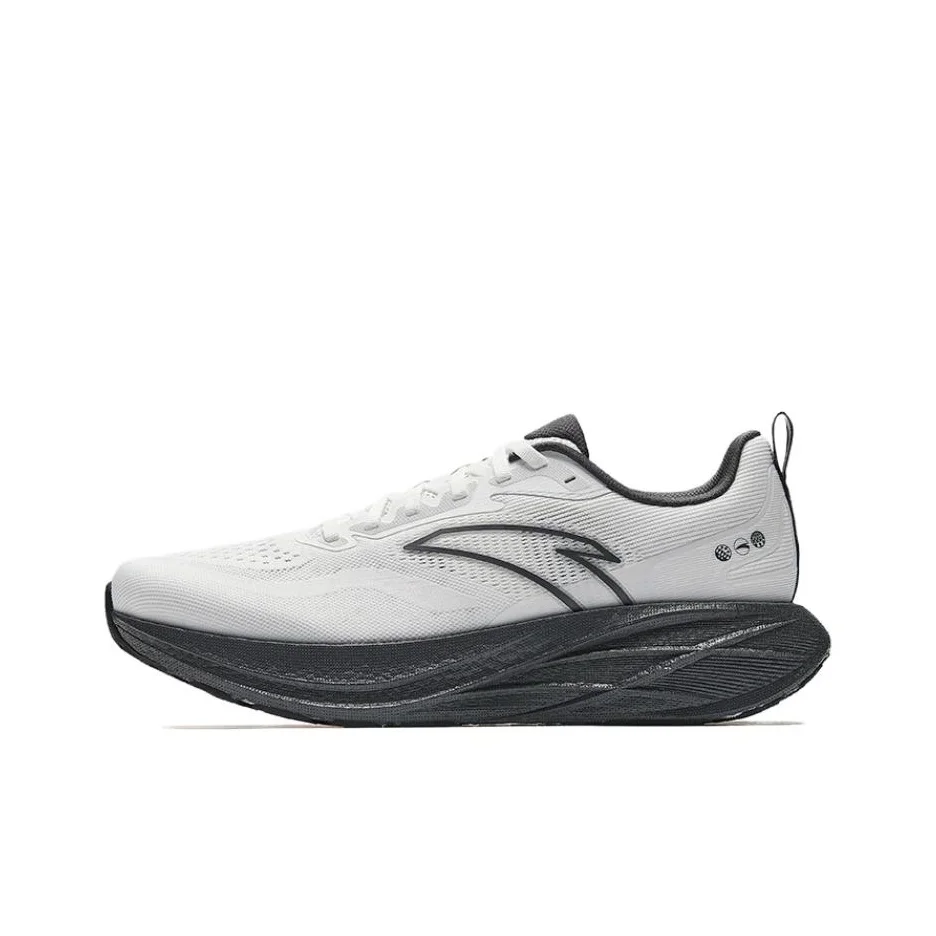 Anta Abrasion Resistant Breathable Rebound Low top Casual Training Running Shoes Men's White Gray 112525558-7