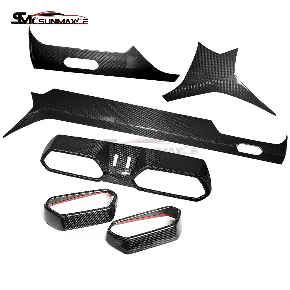

For 2018-2025 Lamborghini URUS Real Carbon Fiber Dashboard Cover Air Vent Frame Decoration Auto Interior Accessories
