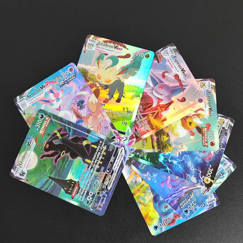 

DIY Proxy PTCG PKM Foil Card English Umbreon Sylveon Leafeon Glaceon Vaporeon VMAX Evolving Skies Hobby Collection Card Toy