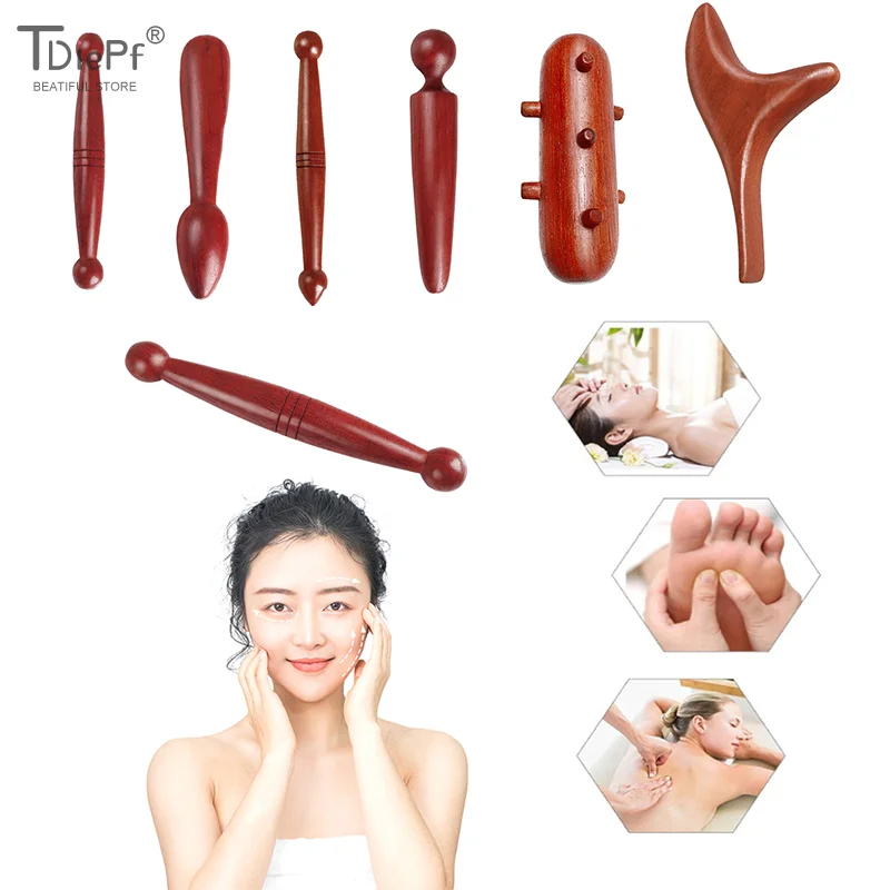 

1 шт. массажер для тела, набор деревянных массажных палочек, акупунктурный массаж, спа-терапия, инструмент, точечная палочка для акупунктурных точек, лечение Guasha Relax