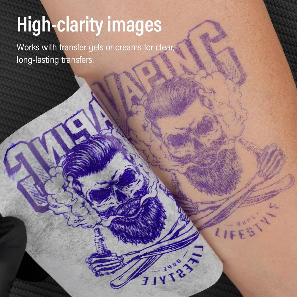 20/100pcs Tattoo Transfer Paper Carbon Thermal Stencil 4 Layered Sheet Tattoo Paper Copy Paper Tracing Paper for Tattoo Supplies