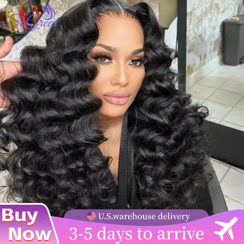 SoGreat 200% Density 13x4 Lace Frontal Loose Deep Wave Lace Front Wig 13x6 Loose Body Wave Pre-Plucked Natural Brazilian Hair