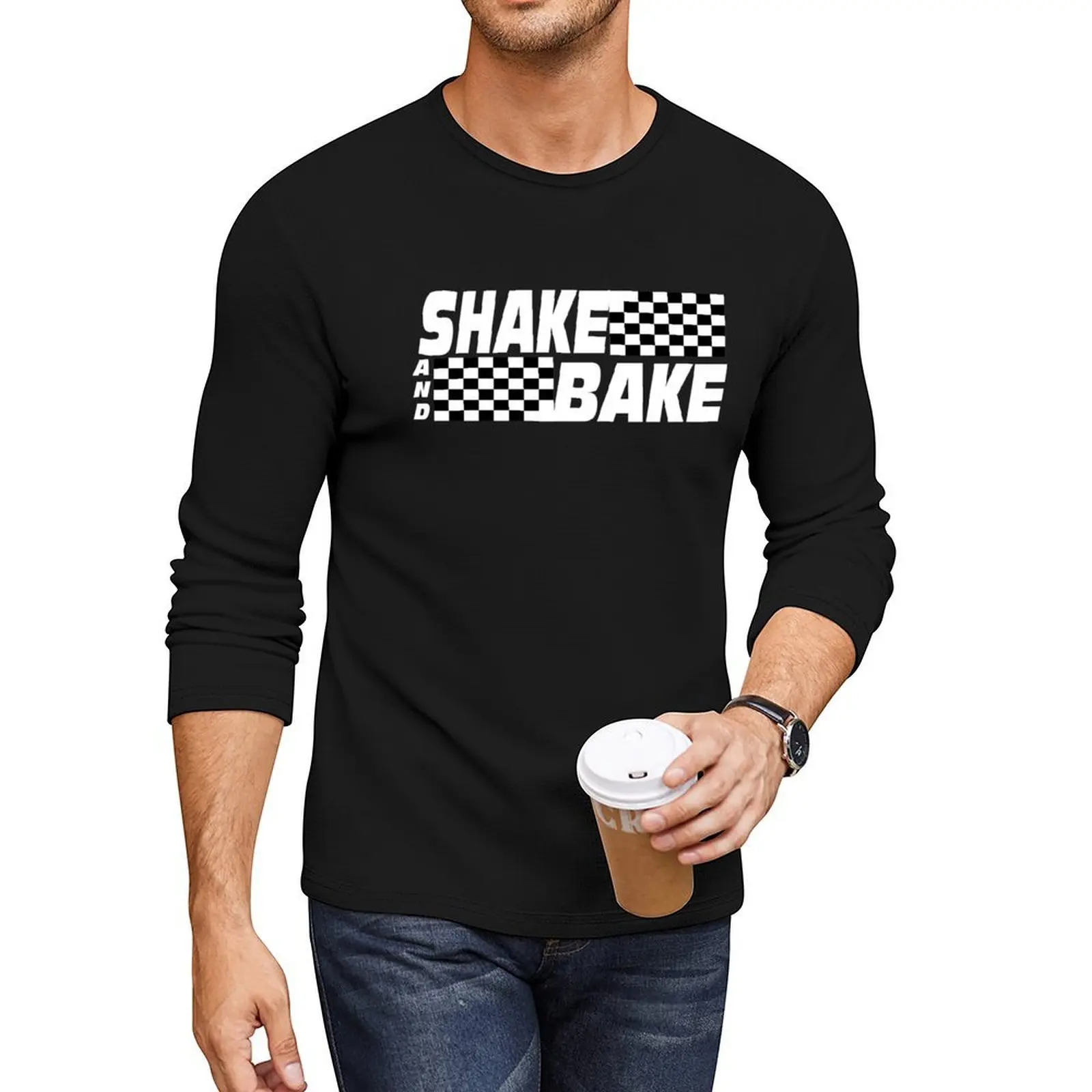 

Shake And Bake Long T-Shirt plus size tops vintage t shirt black t shirt Oversized t-shirt mens graphic t-shirts hip hop