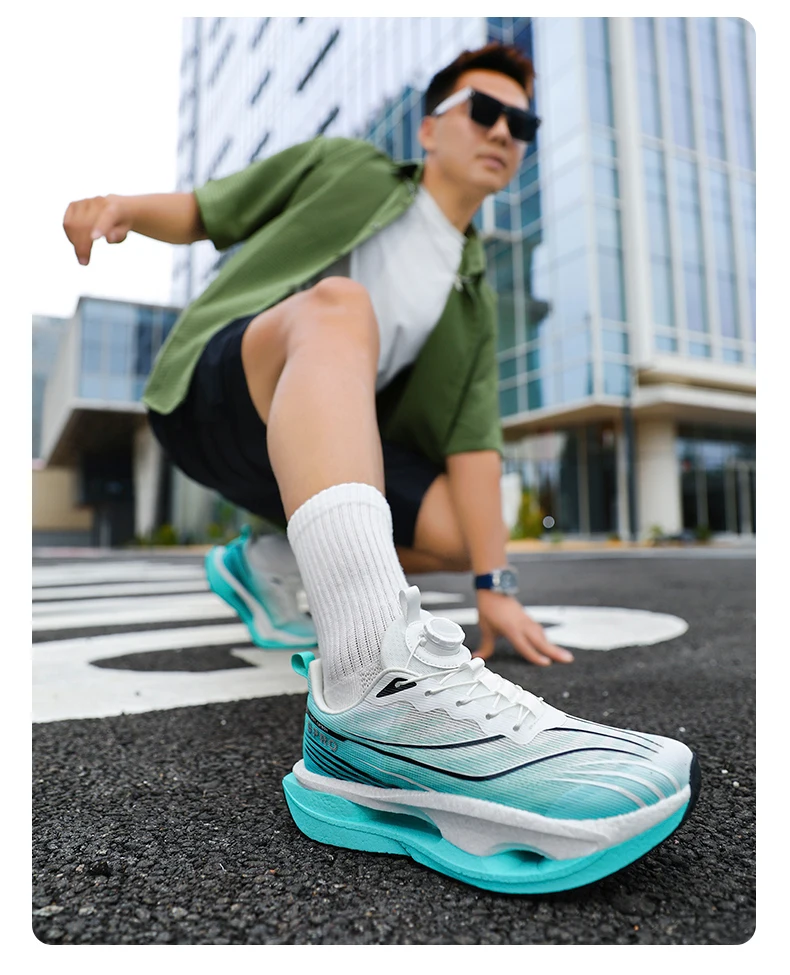 Herren-Sportschuhe, Laufschuhe mit Carbonplatte, Marathon-Sneaker für Herren, Rennschuhe, stoßdämpfende Sportschuhe für Damen. – Detail 36