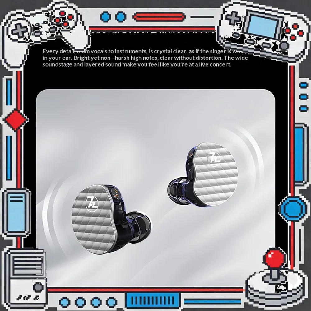 7Hz Five 10 Dynamic Driver In Ear Monitors HiFi IEM Earphones ...