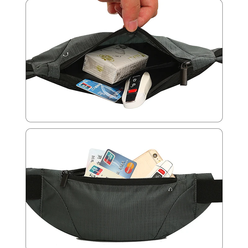 One Size Sports Phone Waist Bag Marathon Equipment Storage Men Large Capacity Fitness Invisible Outdoor Shoulder Bags