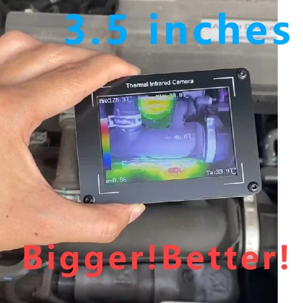

MLX90640 MLX 90640 3.5 Inches Multifunction Infrared Imager -40-300℃ Handheld Digital Infrared Thermal Imager LCD Display Sensor