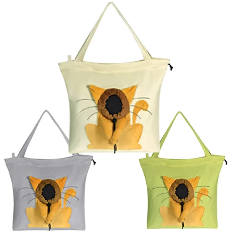 

Pet Canvas Shoulder Bag Lion Shaped Cute Cat Carrier Comfortable Pet Carrying Pouch Handbag Puppy Messenger Bag For Out Travel