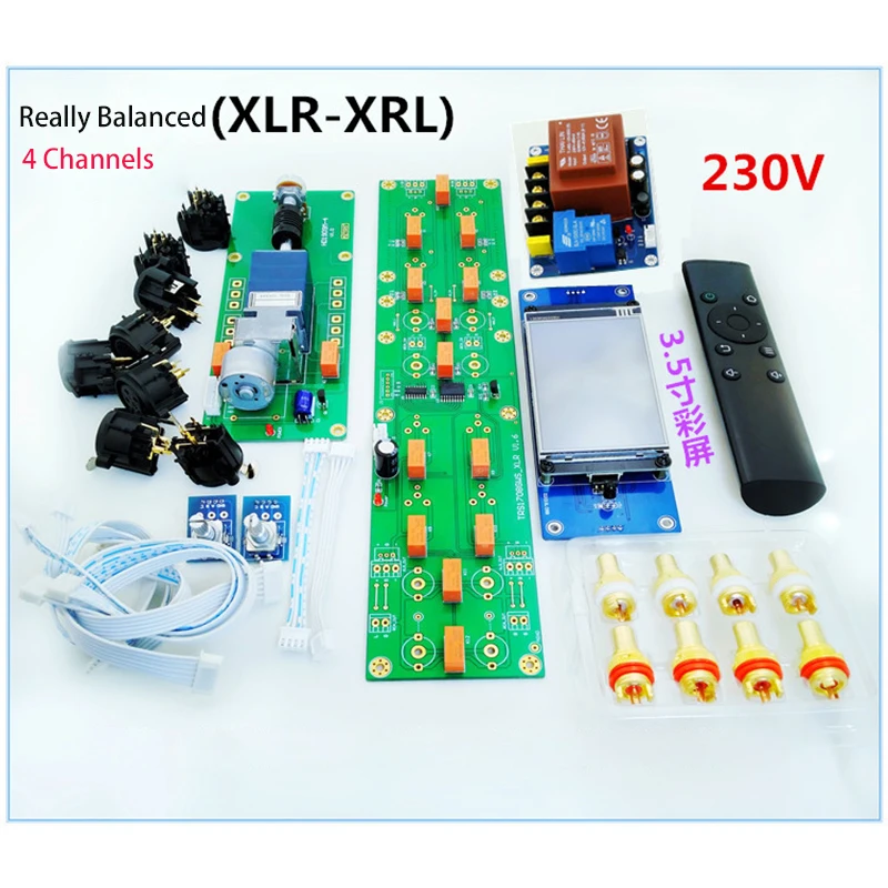 HiFi Infrared Remote Control Volume Adjust  ALPS 27 Preamp Motor Potentiometer XRL Balanced Source Switch Reference GOLDMUND MBL