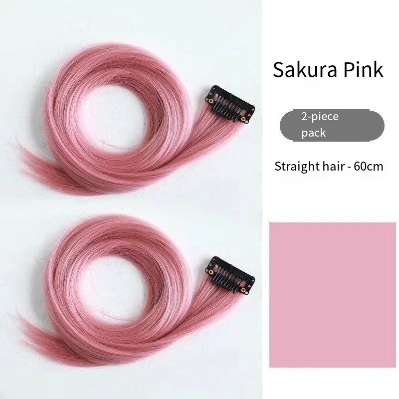 Colorful hair accessory  Easy wear  women braided hair  Red  Ice blue White tea gary Sakura pink hair for cosplay party