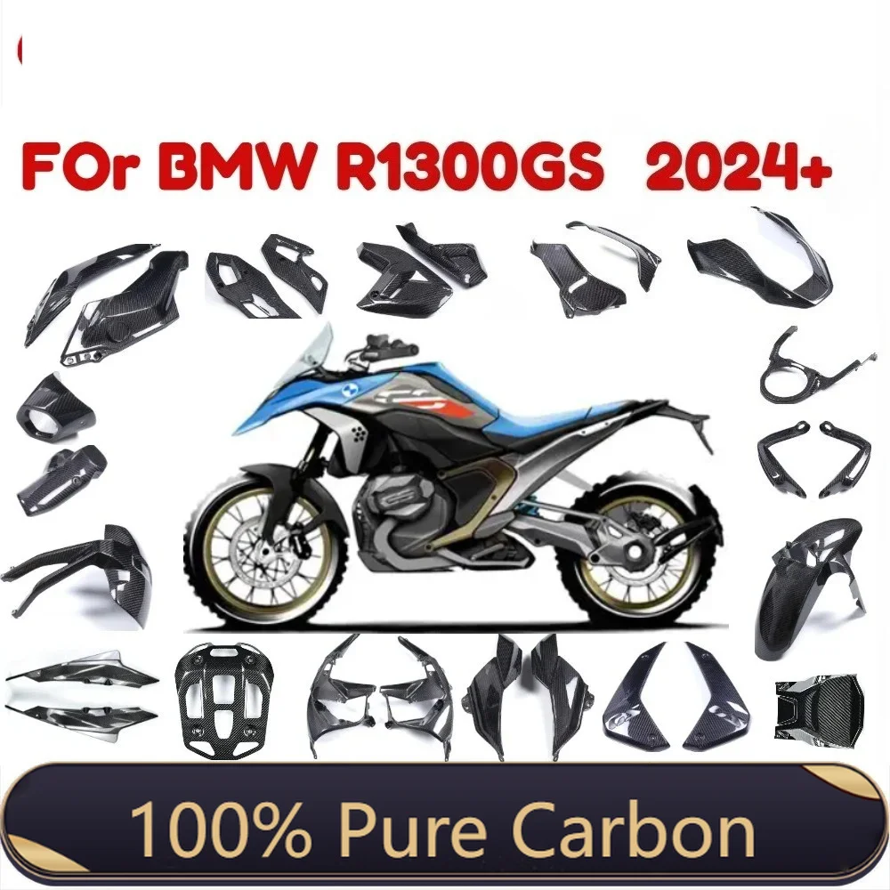 Für BMW R1300GS 2023 2024+ Komplettes Set 100% Echte Trockene Carbonfaser Motorradteile Zubehör Verkleidungssätze