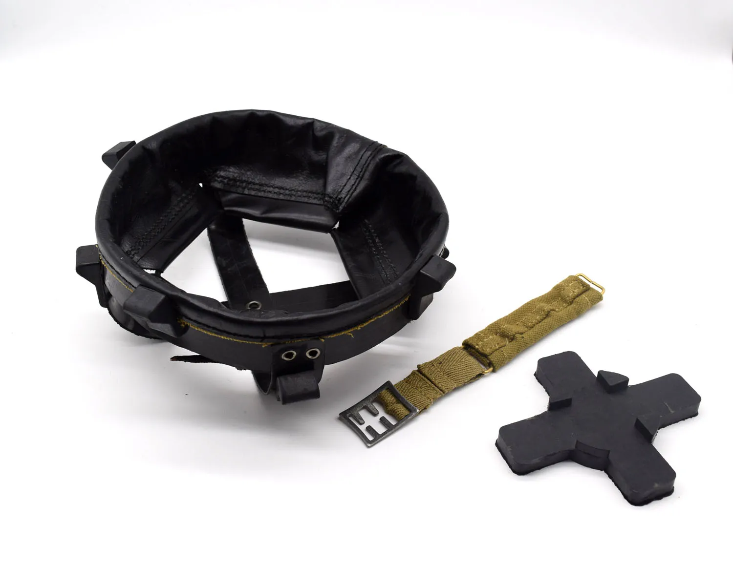 

Liner UK MK2 Helmet Liner W Leather Chinstrap Shell Cross Rubber Gasket W Chain Strap