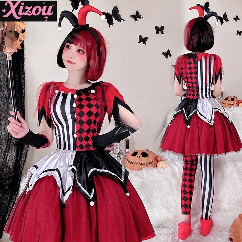 million-holy-festival-new-ugly-cute-ugly-cute-adult-soul-clown-cosplay-performance-suit-circus-magic-witch-stage-dress-up-female