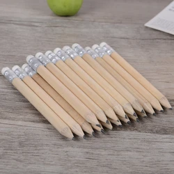 5 Pcs Mini Size Simple Wood Pencil With Eraser Log Pencil Short Size Pencil For Kids And Children