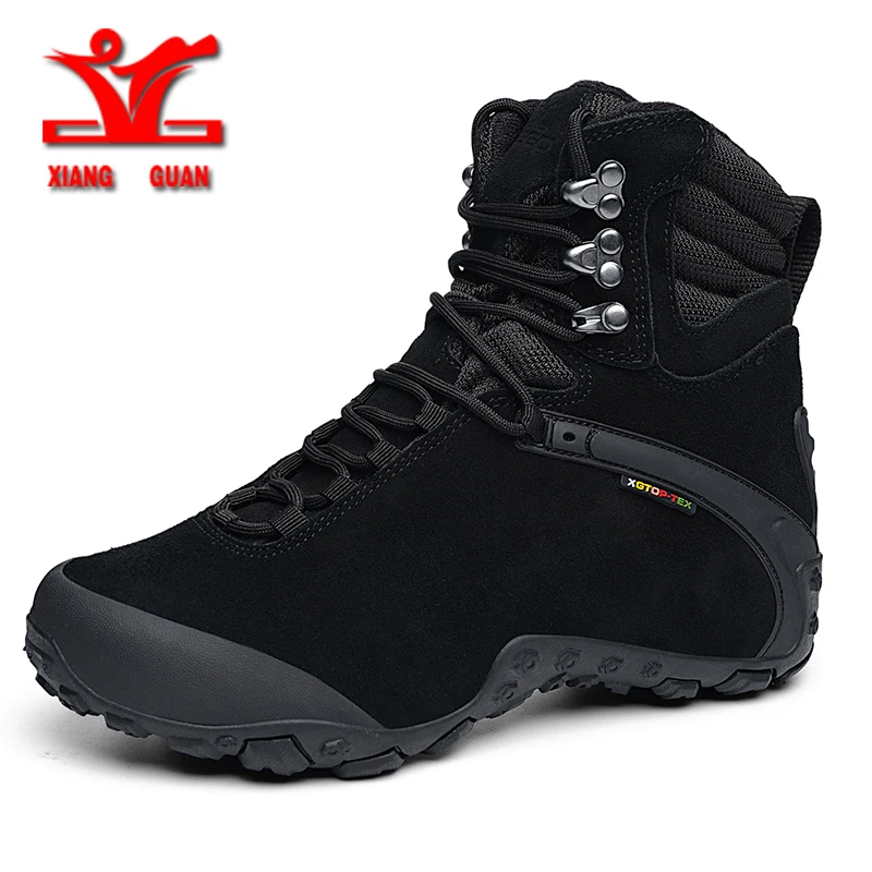 XIANGGUAN New Hiking Snow Boots Camping Tactical Boots Men Climbing Waterproof Boots Women Hiking Shoes Men Motorcycle Boots Men