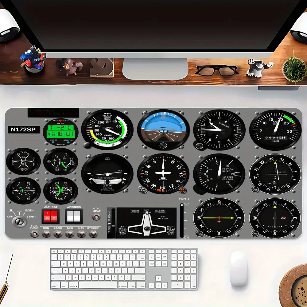 Aviation Theme Mouse Pad Large Rubber Base Anti Slip Pc Desk Accessories Mousepad For Offices And Gamer Keyboard Mats Decor Mat
