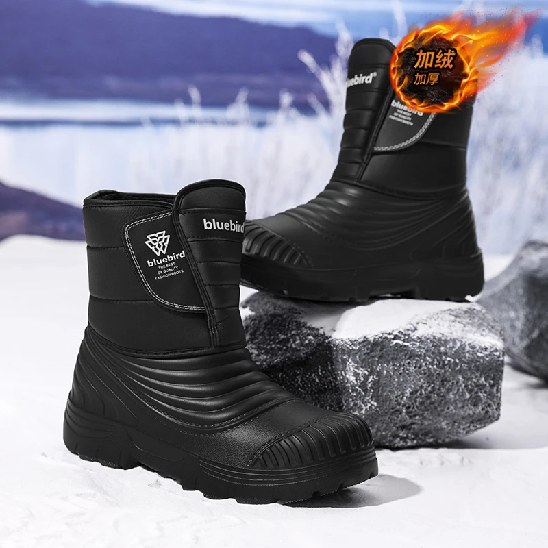 Waterproof Snow Boots Large Size 50/51 for Men And Women Lightweight Plush Lined Warm Shoes Botines Hombre Bottine view 5