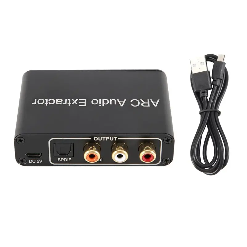 Goodprice ARC Audio Converter,192KHz/ARC to Optical/Coaxial/RCA/3.5mm Jack for TV/Projector/Speaker/Soundbar/Amplifier