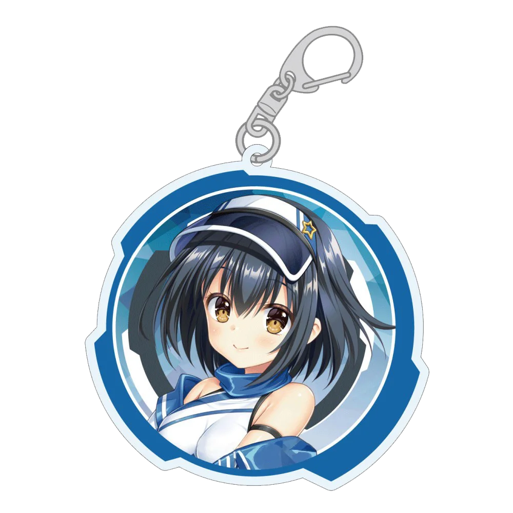 Loen Anime Peripheral Store Ambitious Mission Atena Kaguya Nijimu Hongo RQ Ver Acrylic Keychain Pendant Ornamen Gifts About 6cm