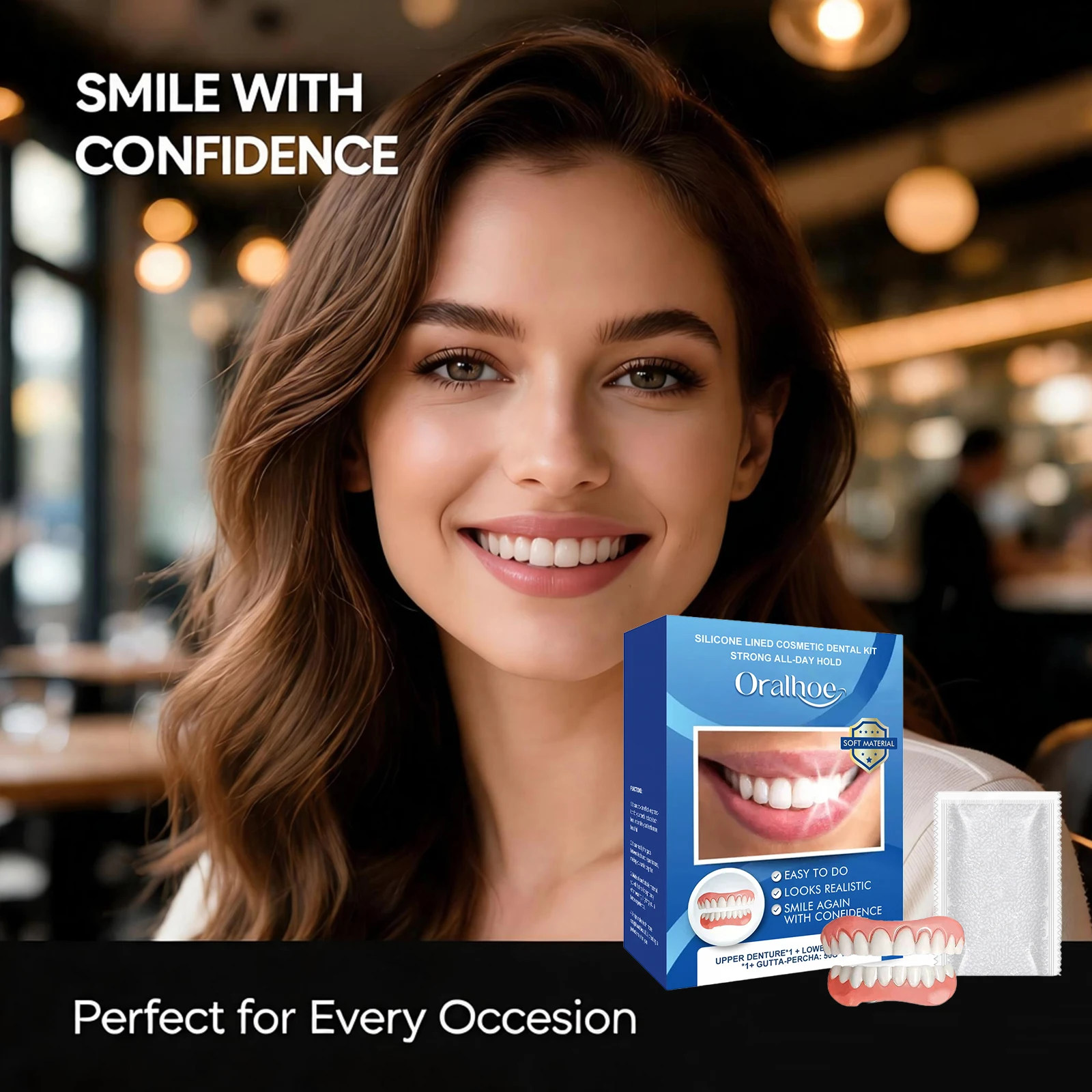 Siliconen gevoerde cosmetische - Teeth Whitening Instant recensie en prijs