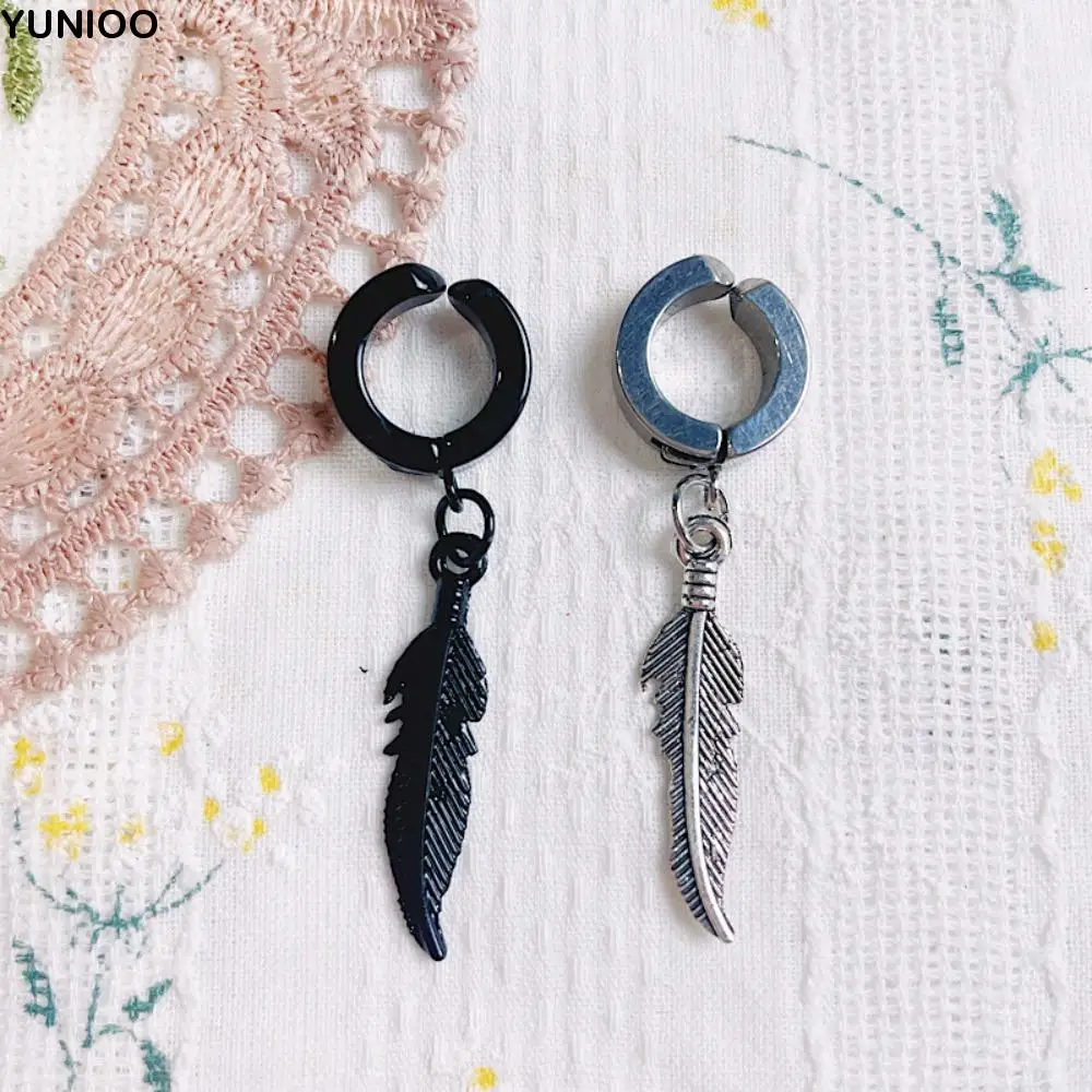

Fashion Hexagram Doll Jewelry Ear Clip Black Silver Doll Stud Earrings Chain Mini Cool Plush Doll Earring 15cm/20cm Doll