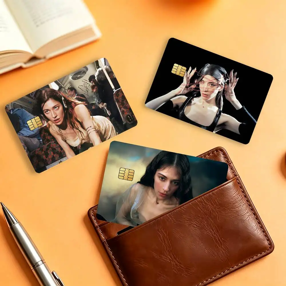 Singer C-caroline P-polachek Matte Card Stickers For Credit Cards Debit Cards And Transit Cards 4Pcs