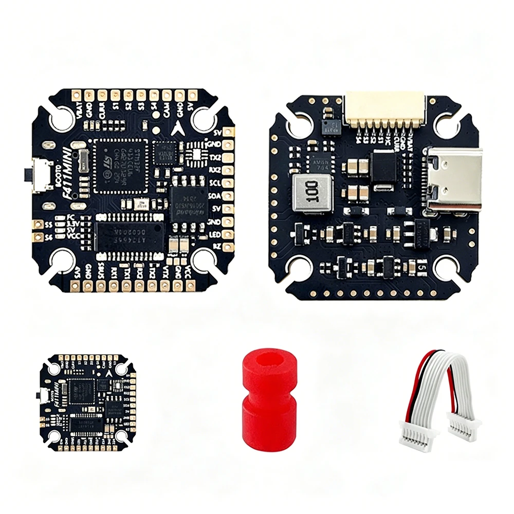 Aocoda-RC F411MINI AOCODARCF411AIO Flight Controller OSD Barometer 2MB Black Box For Crossing Aircraft Model FPV Drone