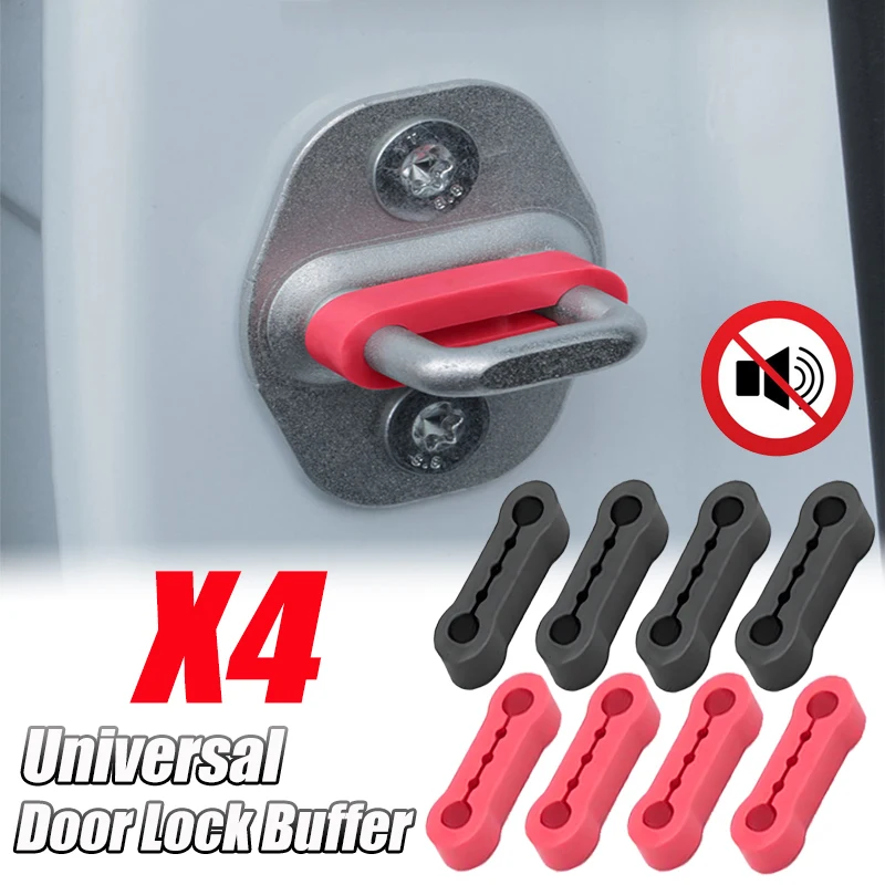 

1/4pcs Car Door Shock Absorber Universal Car Door Buckle Soundproof Deadener Damper Cushion Anti-Vibration Buffer Pad 2026