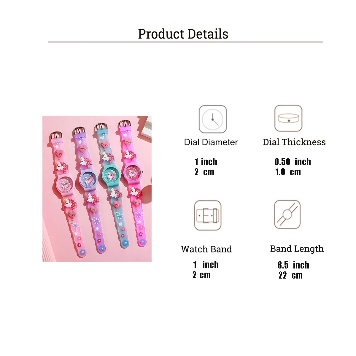 Moda tendência carinhosa unicórnio padrão silicone relógio de pulso de quartzo, adequado para presentes de natal e halloween