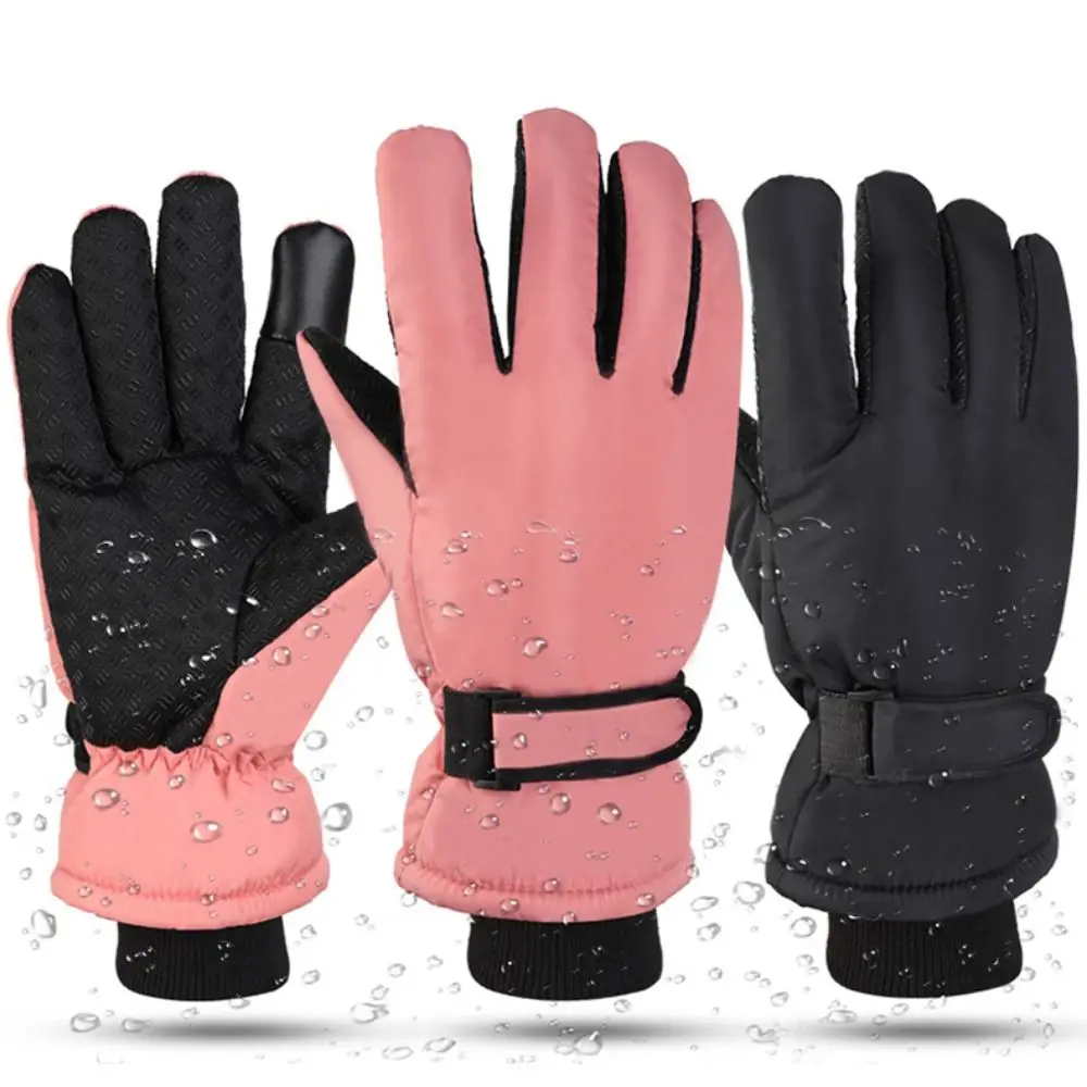 Windproof Warm Ski Gloves Touch Screen Waterproof Winter Warm Gloves Thickened Thermal Insulation Snowboard Ski Gloves