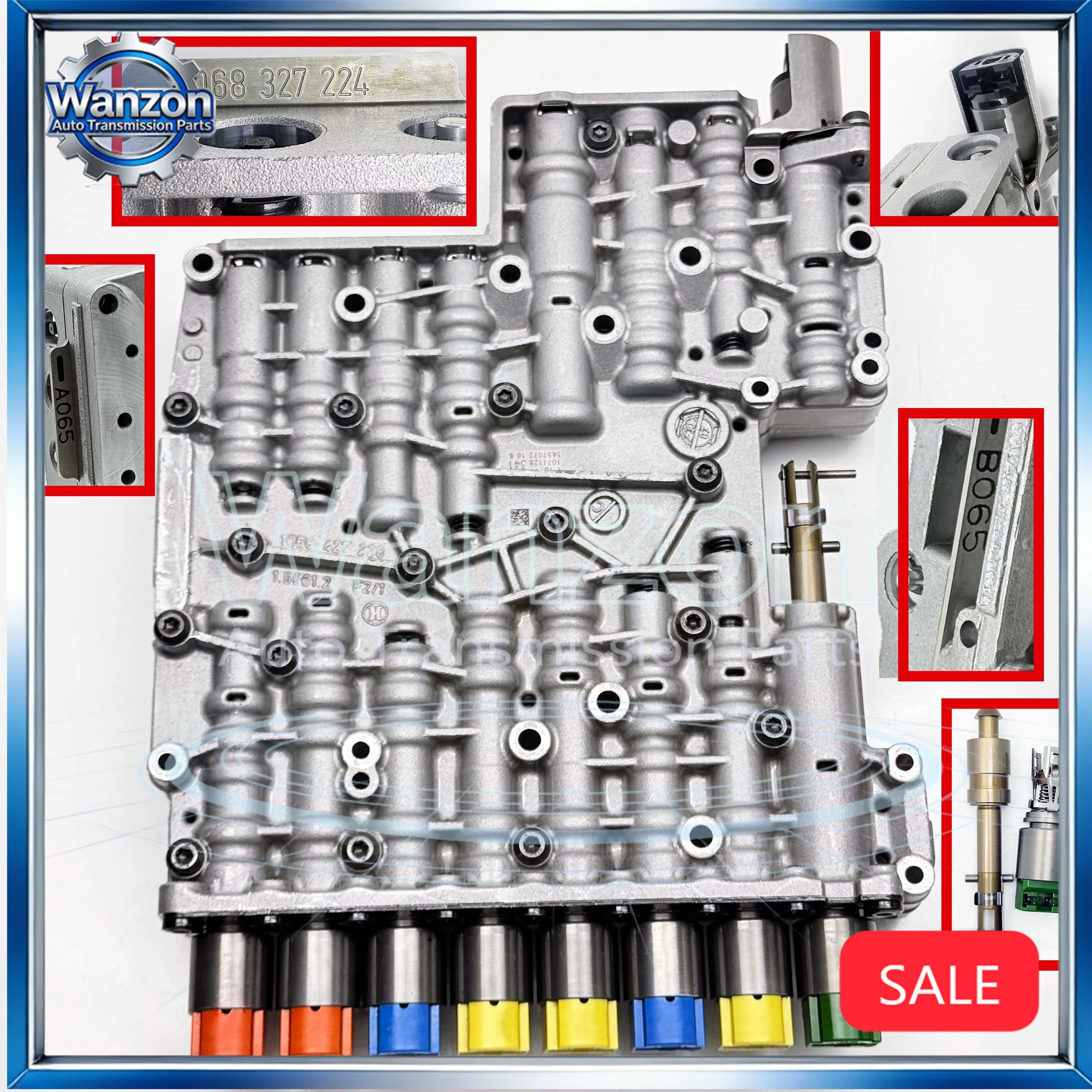 Блок управления трансмиссией ZF6HP21 (6HP21, 6HP26, 6HP28, 6HP32) с 9 соленоидами A065 B065 для Range Rover, Discovery, BMW