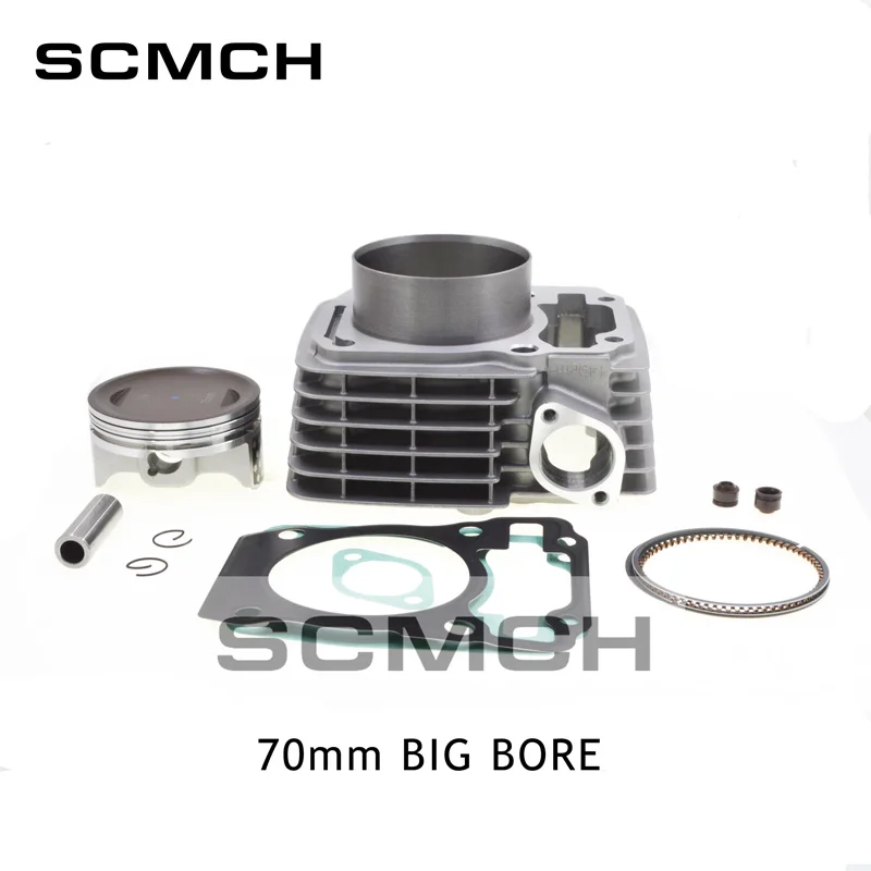 Motorcycle 70mm Big Bore Cylinder Piston Ring Gasket Kit For HONDA XR150 CBF150 Upgrade CBF185 CBF200 XR200 Modified Engine Part