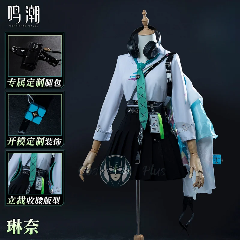 

New Wuthering Waves Lyna Cosplay Costum Cos Game Uniform Halloween Carnival Party Clothes
