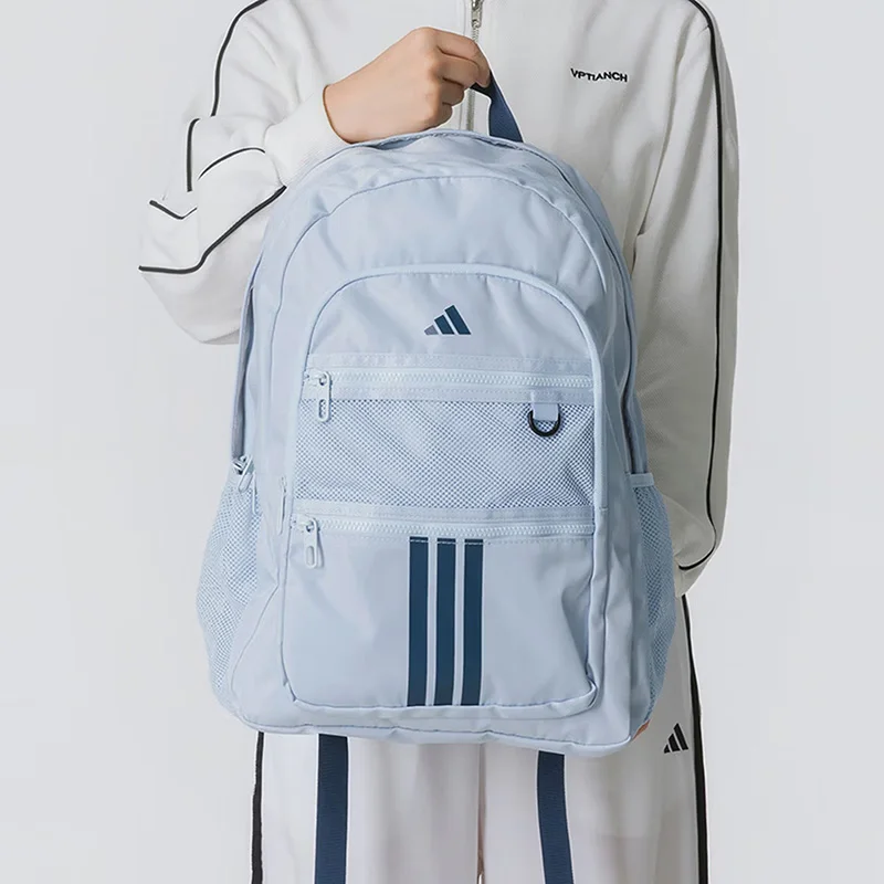 Adidas Casual Backpack Durable Twill Fabric Comfort Back Panel Student Travel Daypack KZ0000