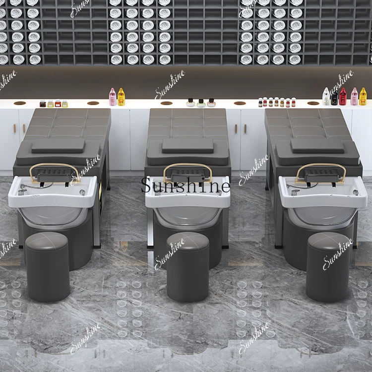 

Barber shop special massage water circulation hair treatment bed FT