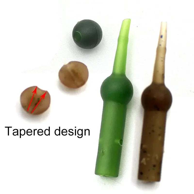10pcs Carp Fishing Run Rig Accessories Kit Heli Chod Rig Ring Clips Rubber Bead for Carp Fishing Helicopter Rig Tackle