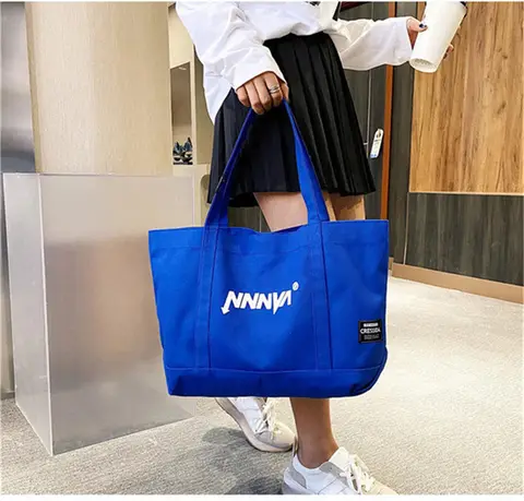 Högkvalitativa anpassade eko-strandväskor i bomull med canvas och anpassad logotyp 10 best sales specialdesignad strandväska - №4