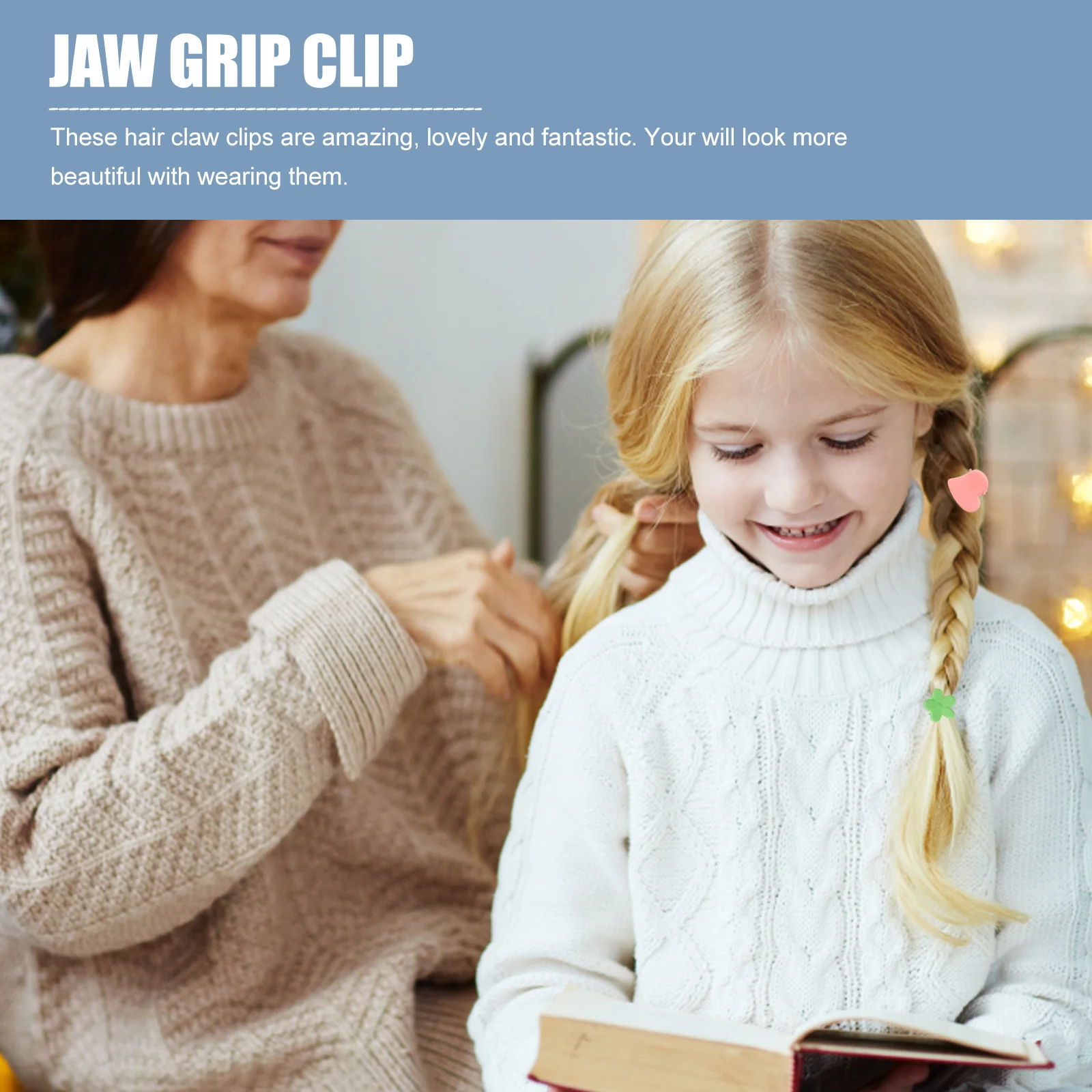 

50Pcs Small Flower Star Heart Crown Hair Claw Clips for Girls Stylish Comfortable Durable Anti-Skid Various Outfits