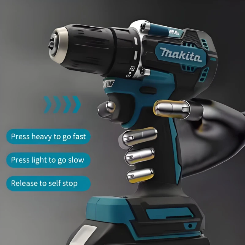 

Makita Original DDF487 Cordless Driver Drill Brushless Electric Impact Screwdriver 18V Rechargeable Battery BL1850