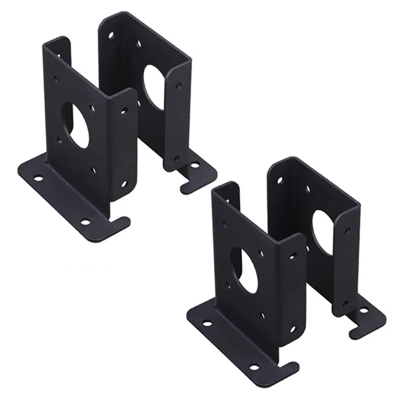 

4Pcs Adjustable Wood Fence Pergola Post Base Brackets Kit Heavy Duty Post Anchor Base Brackets for Deck Railing Mailbox