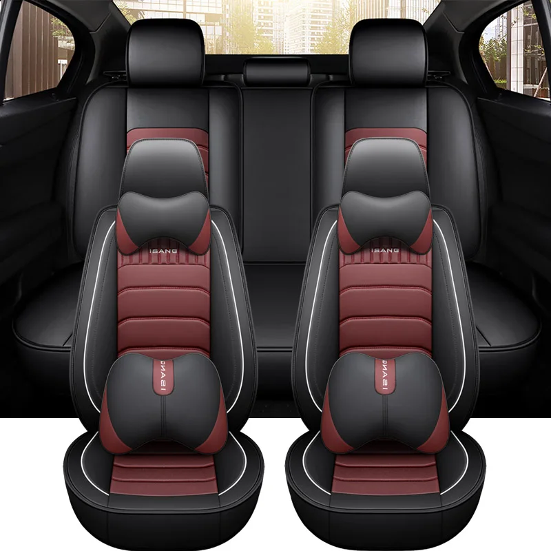 

WZBWZX Leather Car Seat Cover for Chery all models QQ3 QQ6 Ai Ruize A3 Tiggo X1 QQ A5 E3 V5 EQ1 Tiggo E5 A3 Car-Styling