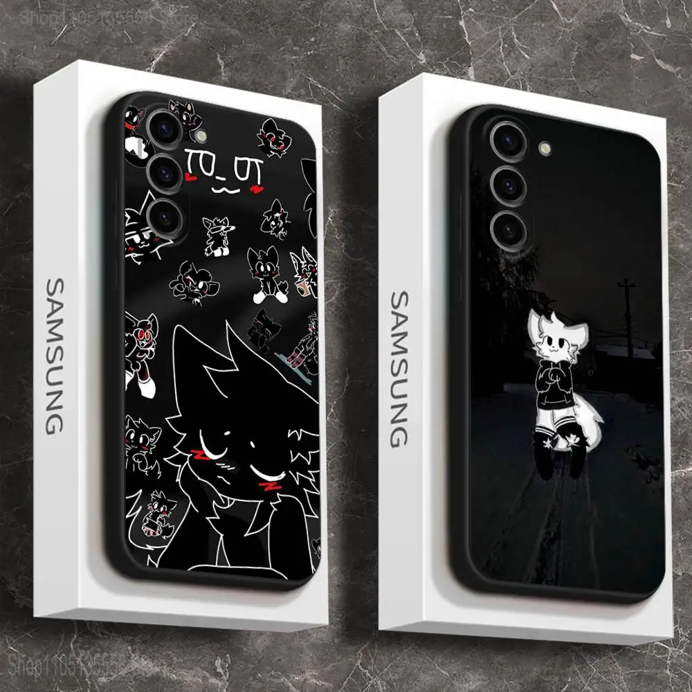 

Cartoon B-Boykisser Phone Case For Samsung Galaxy A 73,72,51,53,52,71,22,5G,Note,J7,8,9 Soft Black Cover