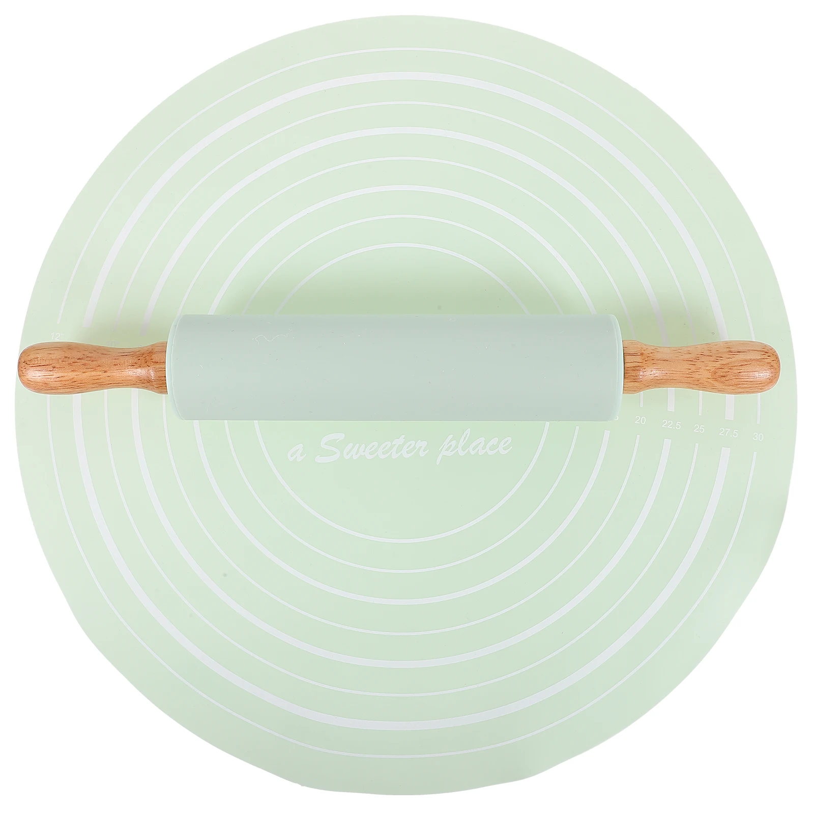 

Silicone Kneading Mat Thick Dough Baking Supply Lattice Cutter Pastry Tool Reusable Non Slip Rolling Pin Bread Mat