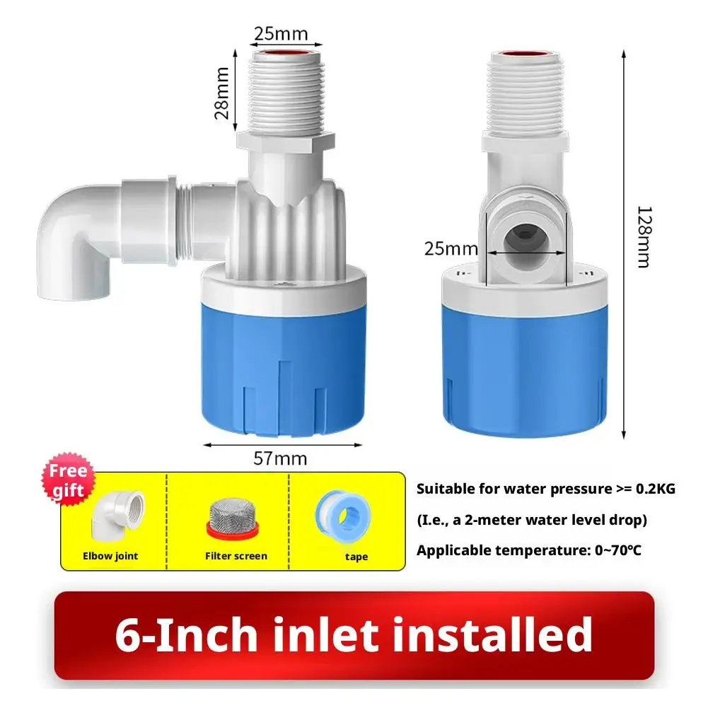 High Quality Water Storage Tank Level Control Valve Plastic 1/2 Inch Auto Fill Water Float Valve Automatic Water Valve Flotador
