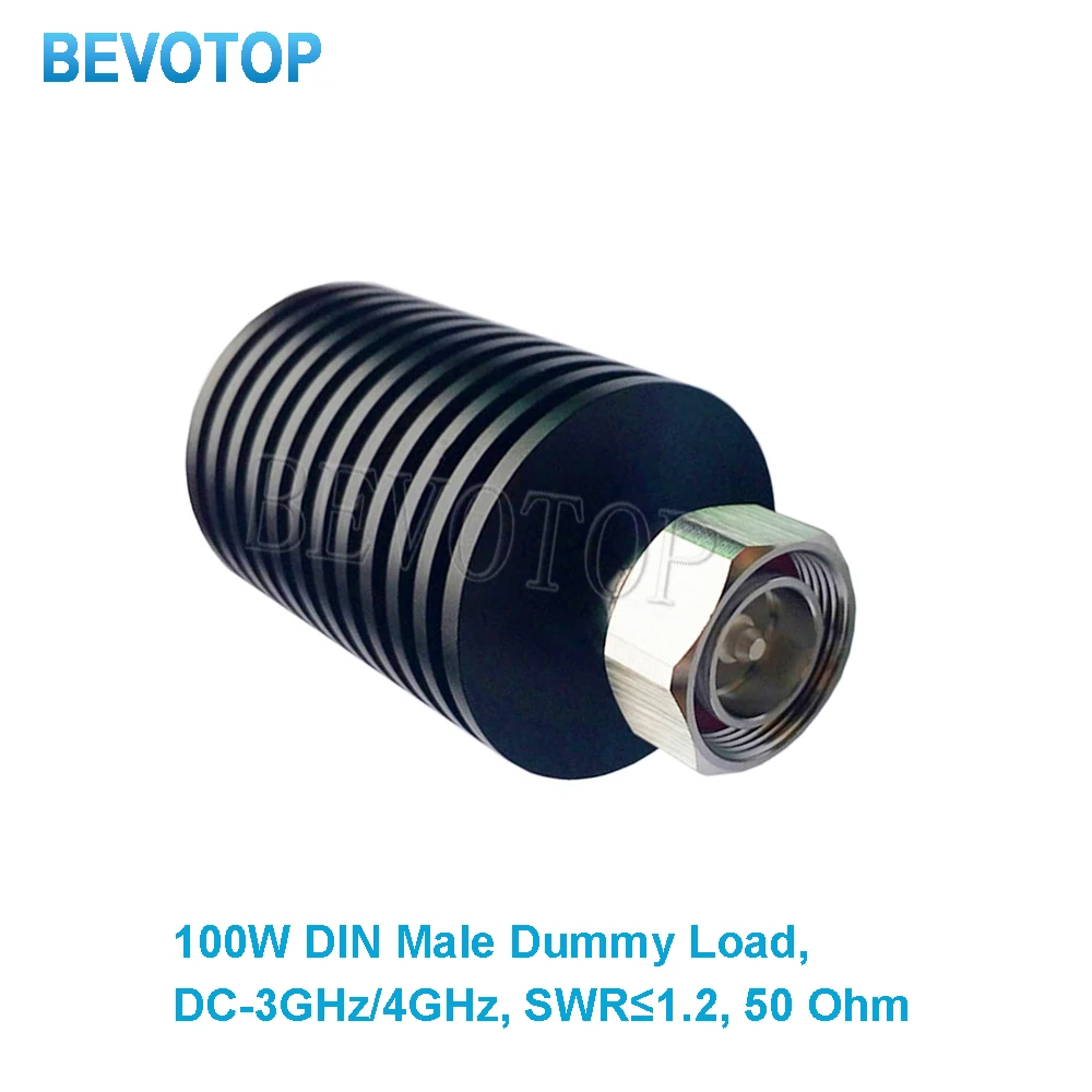 100W DIN 7/16 Male Connector RF Dummy Load, RF Termination Load ,DC to 3GHz/4GHz ,50ohm