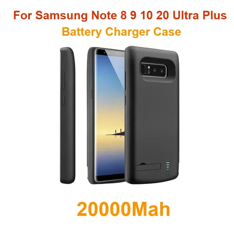 

For Samsung Note 8 9 10 20 Ultra Plus FE Battery Charger Case 20000Mah Power Bank