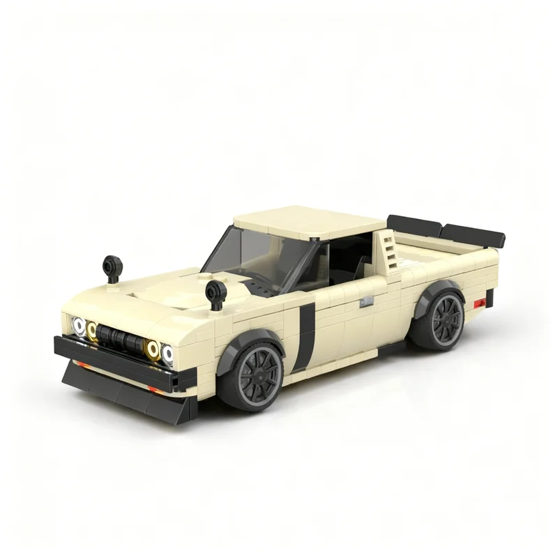 373pcs MOC City Champions Datsun Drift Truck Model Bouwstenen Architectuur Kerstcadeau Onderwijs Speelgoed Baksteen Idee Kinderen