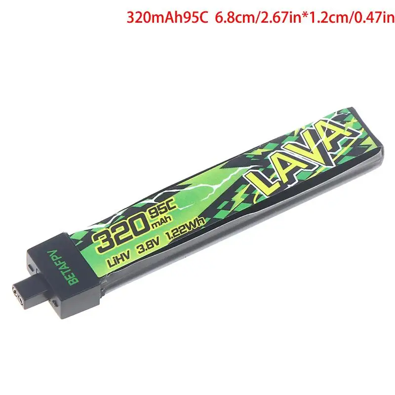 BetaFPV LAVA II 1S HV 3.8V 320mAh 95C BT2.0 Lipo Battery