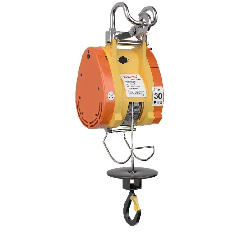 

300kg 360kg Hoist Portable Suspended Small Hoist Ultra High Efficiency Cable Winch Mini Electric Hoist Crane